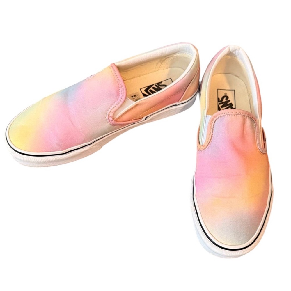 Vans Pastel rainbow Gradient Slip-On Shoes women’s 8.5 men’s 7